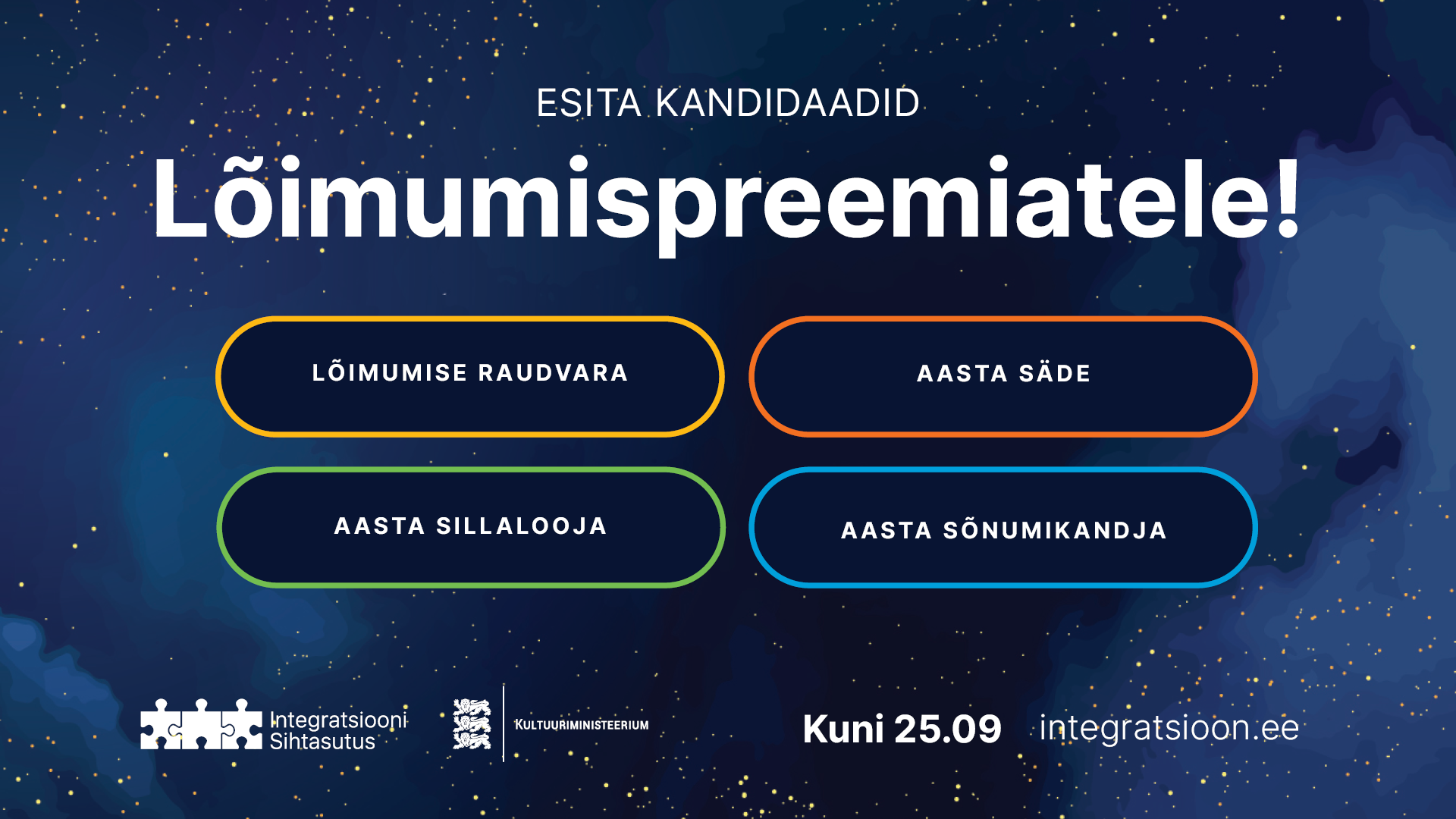 Ootame kandidaate lõimumispreemiate konkursile